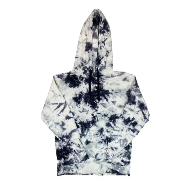 Guess Hoodie | Blue  and white tie dye | Size XS - Picture 1 of 6